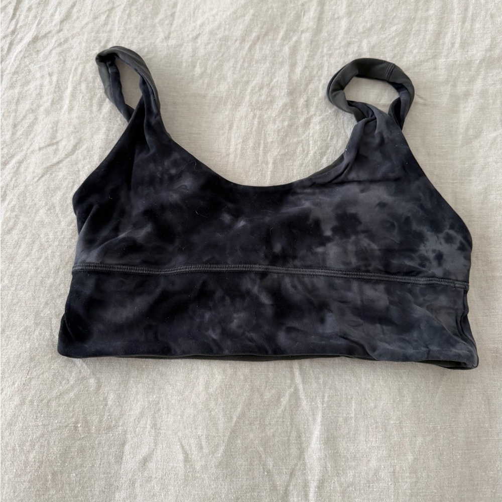 lululemon athletica Black Tie-Dye Seamless Sports Bra